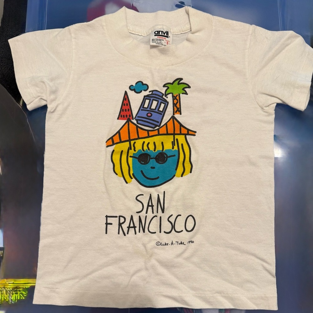 Kids vintage Graphic Tee, San Fran size small